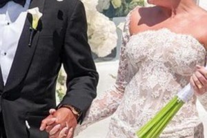 張伯倫與相戀10年的女友佩里在葡萄牙舉辦婚禮