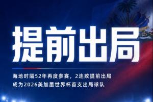52年后重返賽場(chǎng)！海地連續(xù)兩場(chǎng)敗北，提前墊底淘汰，成為本屆首支出局隊(duì)伍！