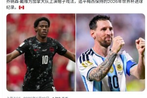 與梅西同美??加拿大戴維v卡塔爾上演帽子戲法，殺瘋了
