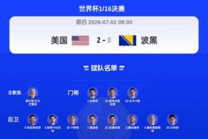 附加賽意大利被淘汰！波黑4戰(zhàn)丟8球止步32強(qiáng) 1/16決賽多一人比賽半小時(shí)