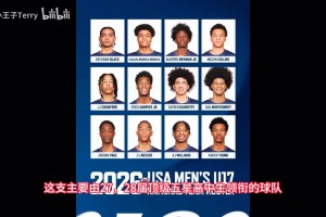 美國U17國家隊名單出爐，五星天賦云集！2米11持球內線最為特別